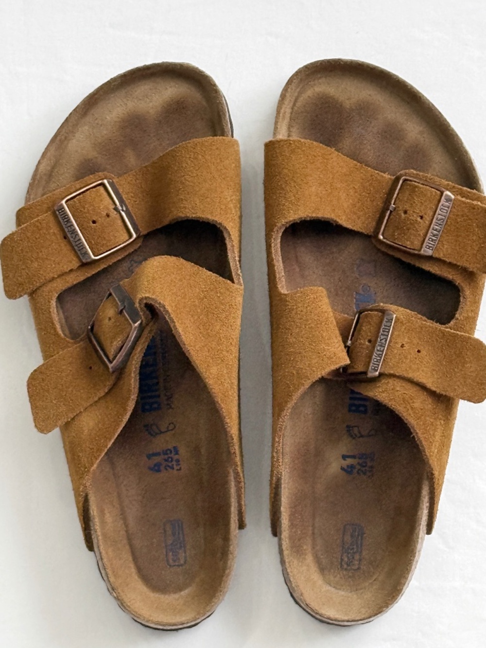 Birkenstock Arizona "Mink" Suede - Soft Footbed - EU41 W10 M8.5 - Regular Width